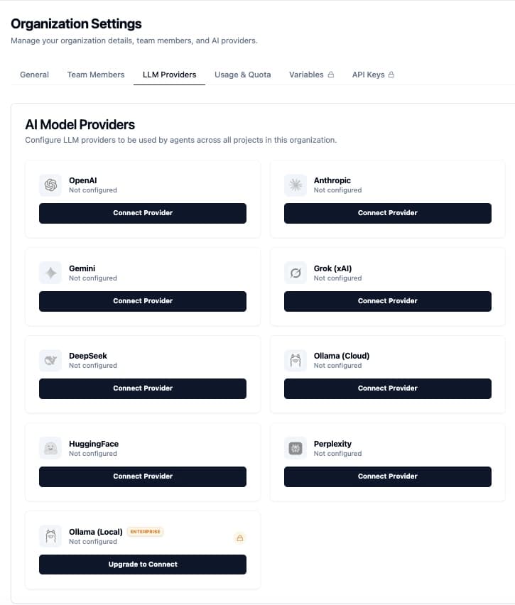 Configure Model Providers